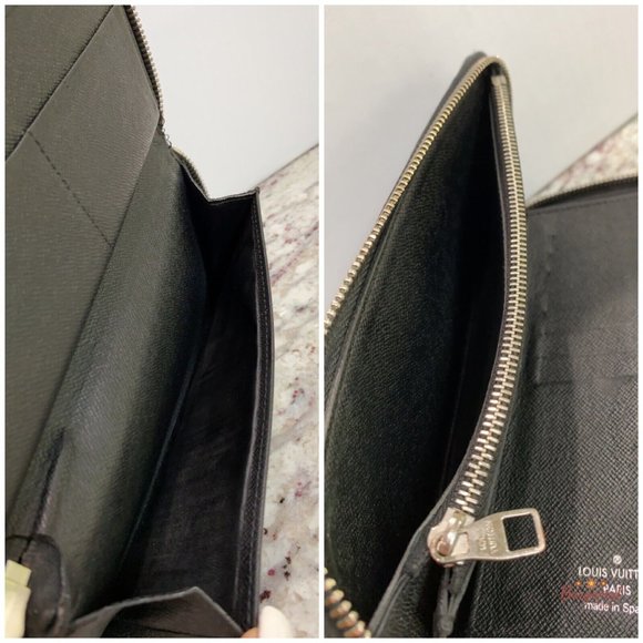 Authentic Louis Vuitton Damier Graphite Canvas Zip-Around Vertical Wallet CA4115 - Picture 12 of 12